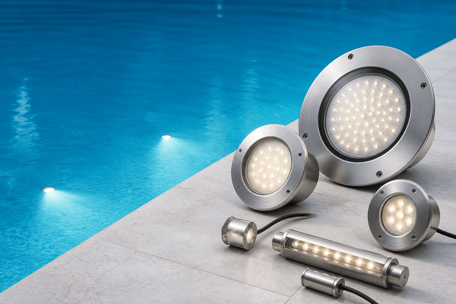 IP68 waterproof LED swimming pool lights for B2B buyers